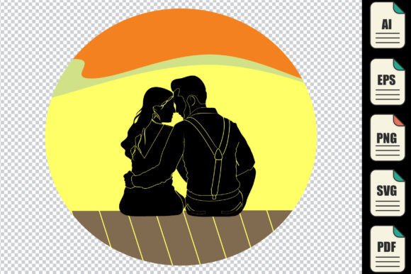Download Couple-Valentine-Silhouette-Sunset - Set Collection