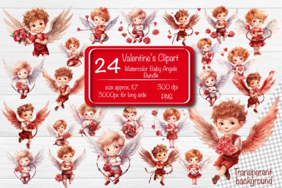 Download Baby Angel Bundle PNG Boy Cupid Clipart - Cupid Collection