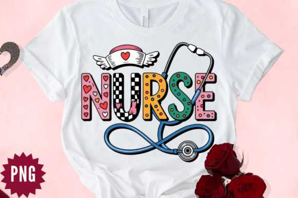 Download Cute Valentine Nurse PNG Design - Premium Resources