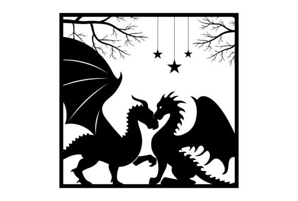 Download Dragon SVG Silhouette Love Tree - Silhouette love Collection