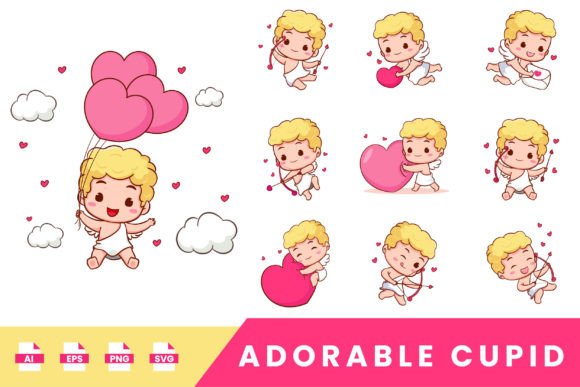 Download Cute Adorable Cupid Cartoon Character - Cupid Collection