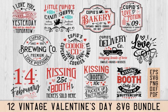 Download Vintage Valentine SVG Bundle, Cupid SVG - Cupid Collection