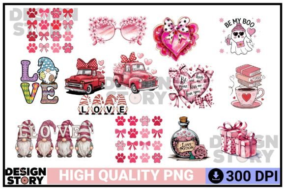Download Valentine's Gnomes &amp; Love Set Clip Art - Set Collection