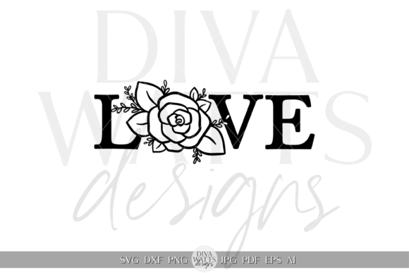 Download Silhouette Love Word Graphic SVG - Silhouette love Collection