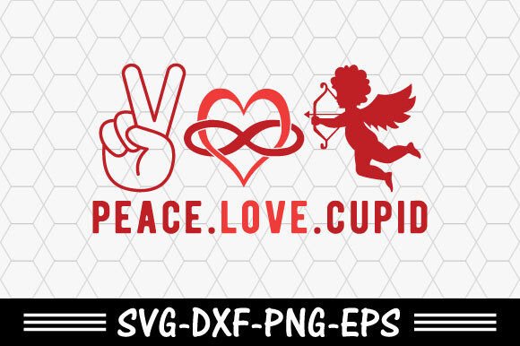 Download Valentine's Day Svg,Peace Love Cupid Svg - Cupid Collection