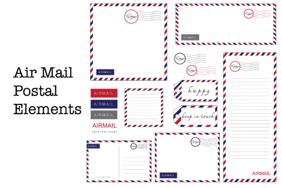 Download Airmail Stationery Set - Set Collection
